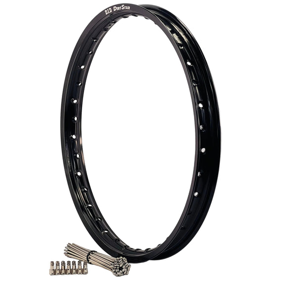 Husaberg TE-FE 2005-2014 (21x1.6) OEM Front Bulldog Spoke Set & Black DID Dirt Star Rim