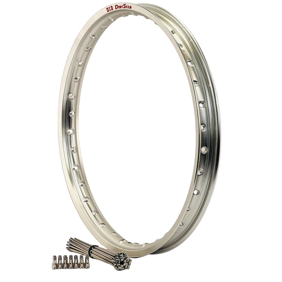 Husaberg TE-FE 2005-2014 (21x1.6) OEM Front Bulldog Spoke Set & Silver DID Dirt Star Rim