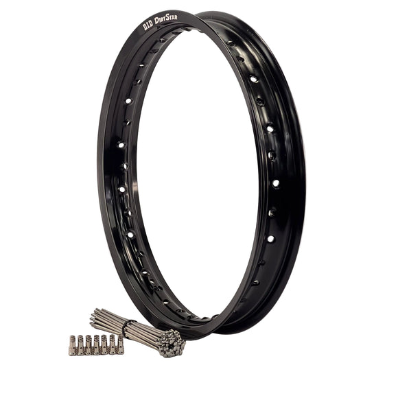 Husaberg TE-FE 2005-2013 (18x2.15) OEM Rear Bulldog Spoke Set & Black DID Dirt Star Rim