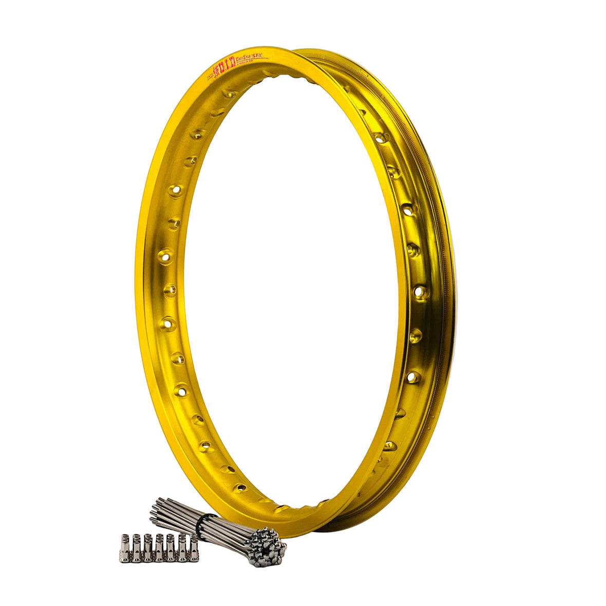 Suzuki RMZ250 2007-2026 (19x1.85) OEM Rear Bulldog Spoke Set & Yellow ...