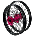 ENVY/DID STX KTM EXC-EXCF 125-450 2003-2013 21/18x2.15 Black / Hot Pink with Black Spokes Wheel Set-2