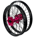 ENVY/DID STX Yamaha YZ250-450F 2014-2025 21/19x2.15 Black / Hot Pink with BLACK Spokes Wheel Set-2