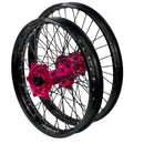 ENVY/DID STX KTM EXC-EXCF. HQVA TE-FE, Gas Gas EC 125-450 2014-2022 21/18x2.15 Black / Hot Pink with Black Spokes Wheel Set-2