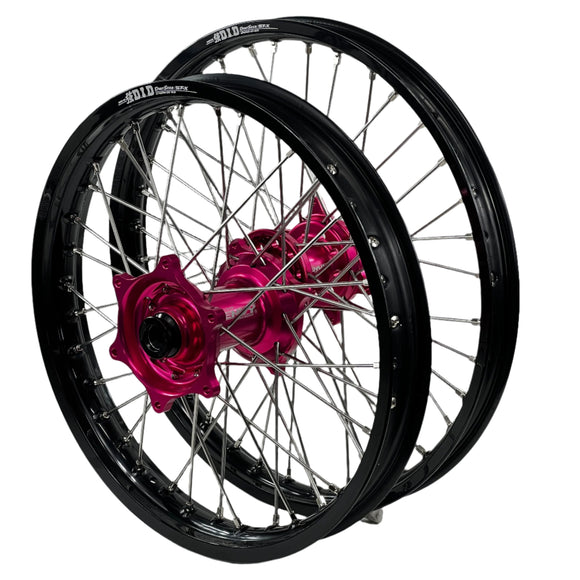 ENVY/DID STX KTM EXC-EXCF 125-450 2003-2013 21/18x2.15 Black / Hot Pink Wheel Set