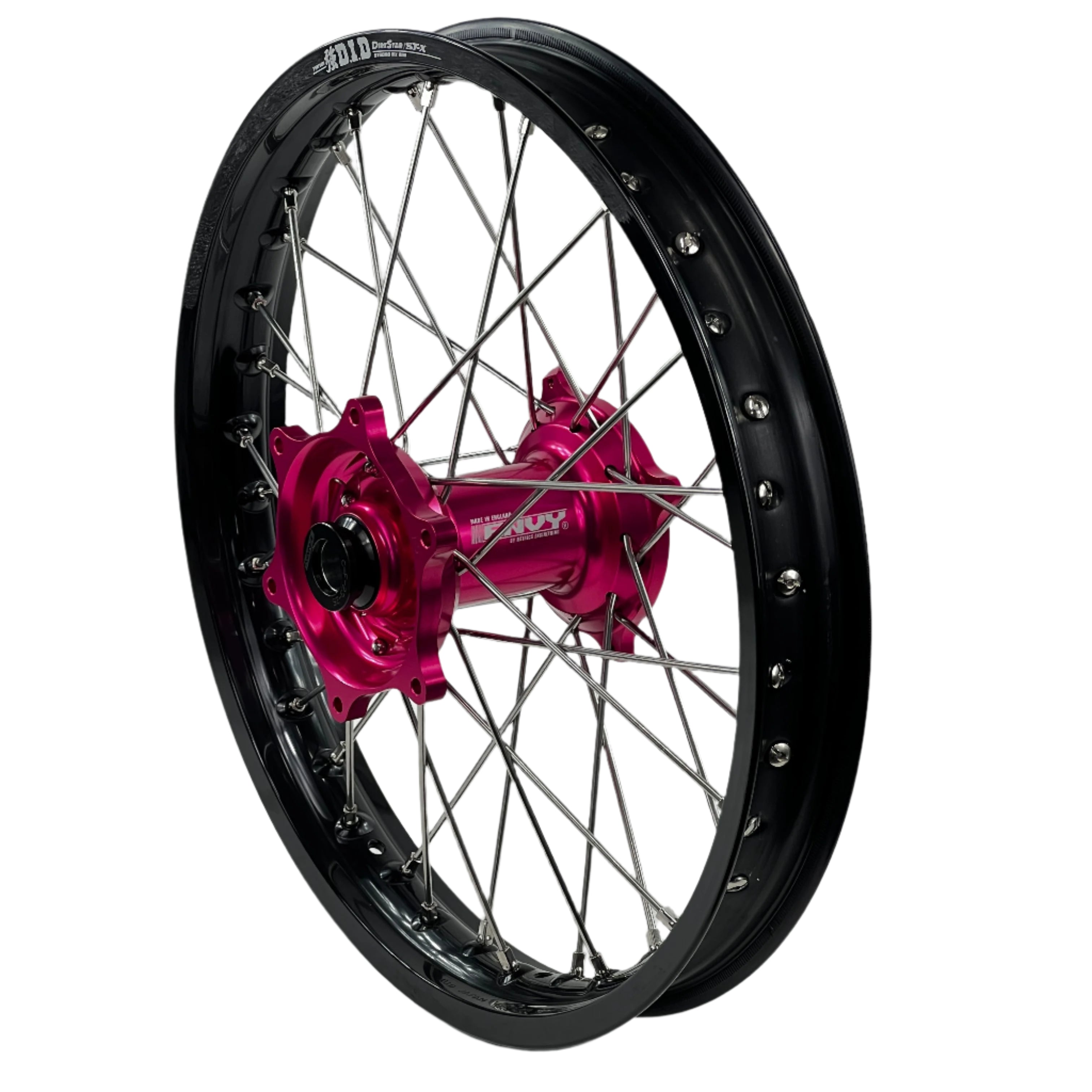 ENVY/DID STX KTM SX-SXF 125-450 2003-2012 21/19x2.15 Black / Hot Pink Wheel Set