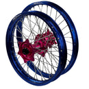 ENVY/DID STX KTM EXC-EXCF. HQVA TE-FE, Gas Gas EC 125-450 2024-2025 21/18x2.15 Blue / Hot Pink Wheel Set-1