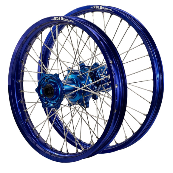 Envy/DID 21/19x2.15 Yamaha YZ250-450F 2014-25 Blue/Blue Wheel Set
