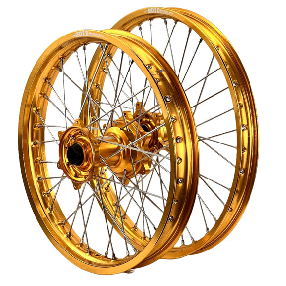 Envy/DID 21/19x2.15 Honda CR125-250-500 1989-1994 Gold/Gold Wheel Set