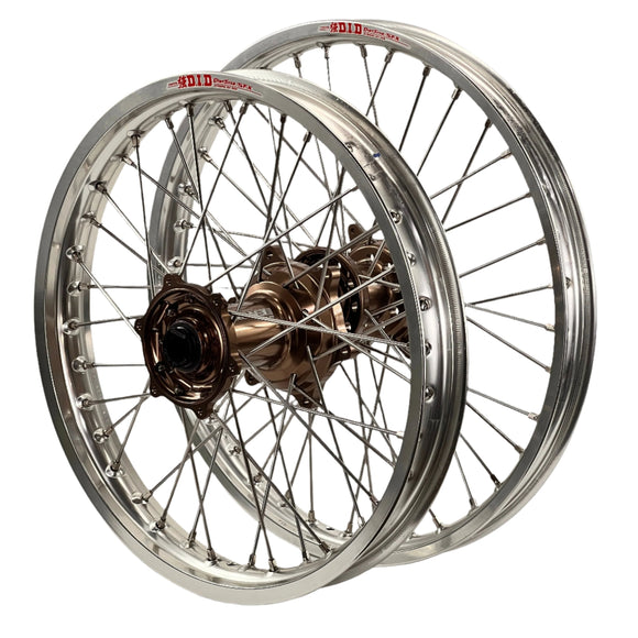 Envy/DID 21/19x2.15 Yamaha YZ250-450F 2009-13 Silver/Mag Wheel Set