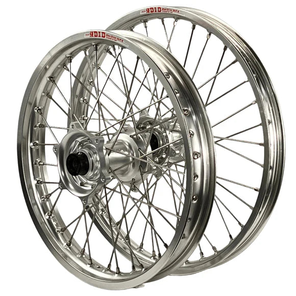 ENVY / DID STX 21/18x2.15 Honda XR400 1996-08 Silver Rim / Silver Hub Wheel Set