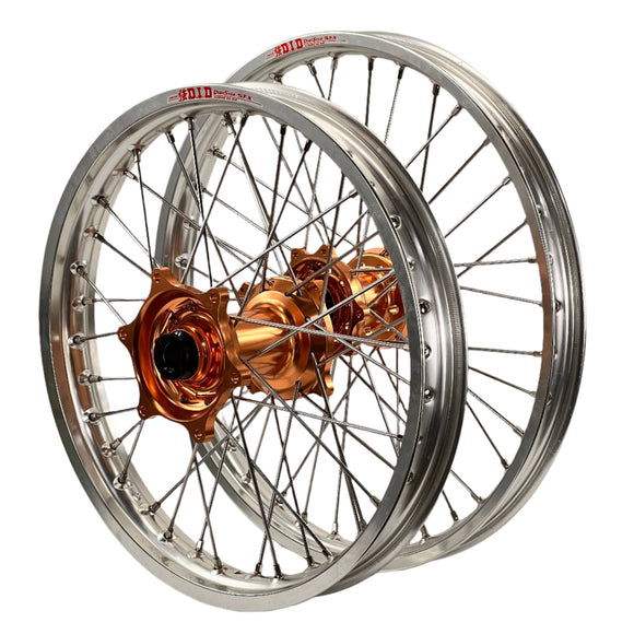 Envy/DID 21/19x2.15 Beta RR 125-530 2013-2025 Silver/Copper Wheel Set