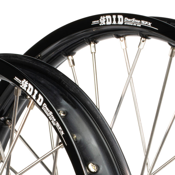 Envy/DID Honda CR125-250-500 89-94 Black/Black Wheel Set