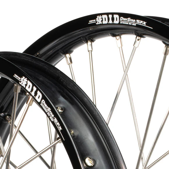 ENVY / DID 21/19x2.15 Triumph TF250-X 2024-25 Black Rim / Black Hub Wheel Set
