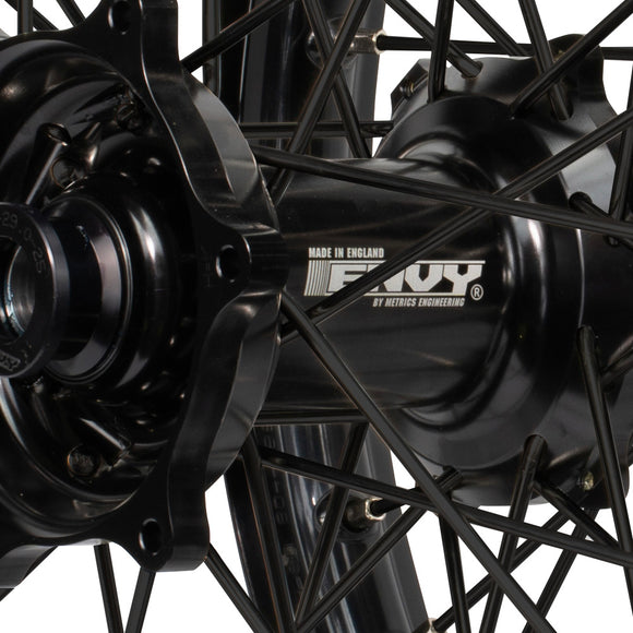 Envy/DID 21/19 Honda CR125-250/CRF250-450 02-12 Black Rim / Black Hub Black Spokes Wheel Set