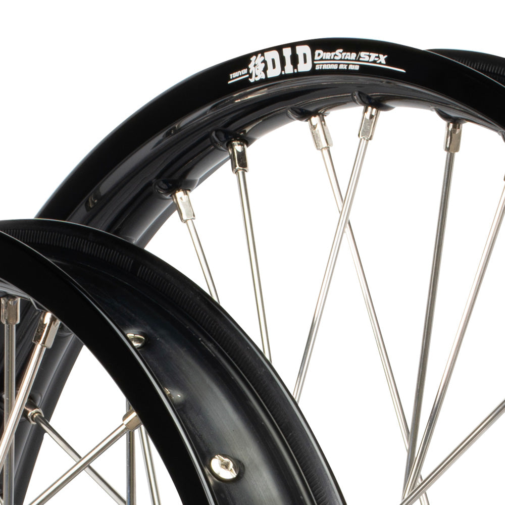 Envy/DID Yamaha YZ125-250 1990-95 Black/Blue Wheel Set