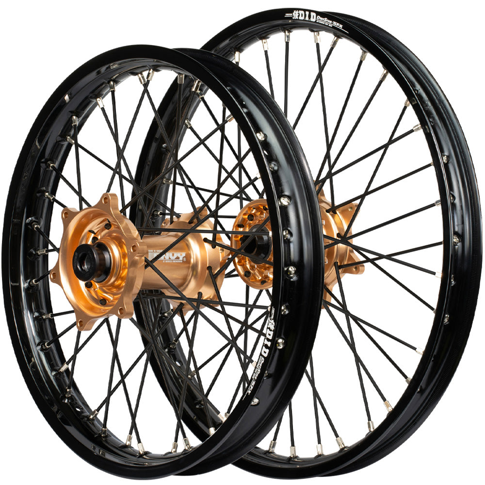 Envy/DID 21/19 Yamaha YZ250-450F 09-13 Black Rim / Copper Hub Black Spokes Wheel Set
