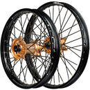 Envy/DID 21/19 KTM SX-SXF 03-12/ TC-FC 2014 Black Rim / Copper Hub Black Spokes Wheel Set-1
