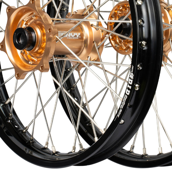 Envy/Excel Yamaha YZ250-450F 09-13 Black/Copper Wheel Set
