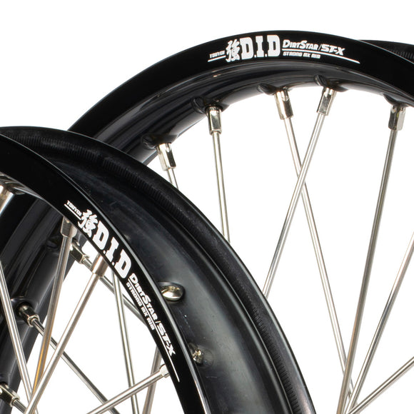 Envy/DID Yamaha YZ125-250 1996-97 Black/Gold Wheel Set