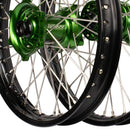 Envy/DID Kawasaki KX125-250-500 1999-02 Black/Green Wheel Set-3
