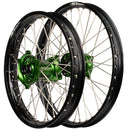Envy/DID Kawasaki KX125-250 1989-92 Black/Green Wheel Set-1