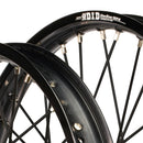 Envy/DID 21/19 Kawasaki KX250F 21-24/ KX450F 19-24 Black Rim / Green Hub Black Spokes Wheel Set-4