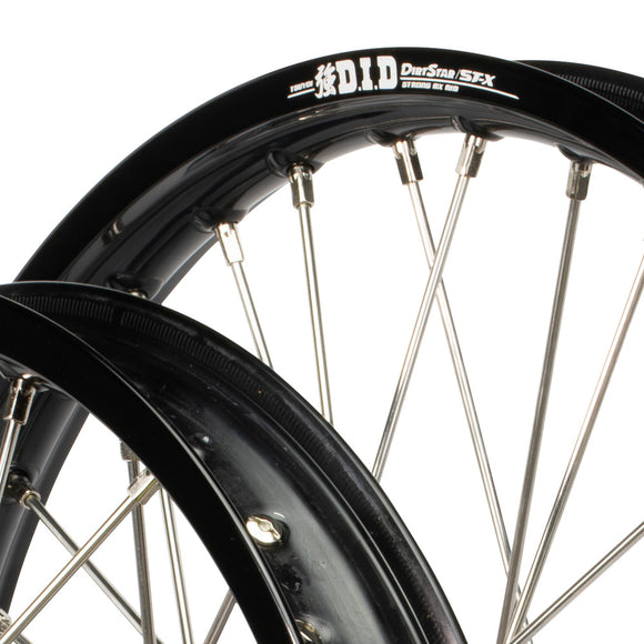 Envy/DID 21/18 KTM EXC-EXCF 16-23 / Husqvarna TE-FE 16-23 Black/Mag Wheel Set