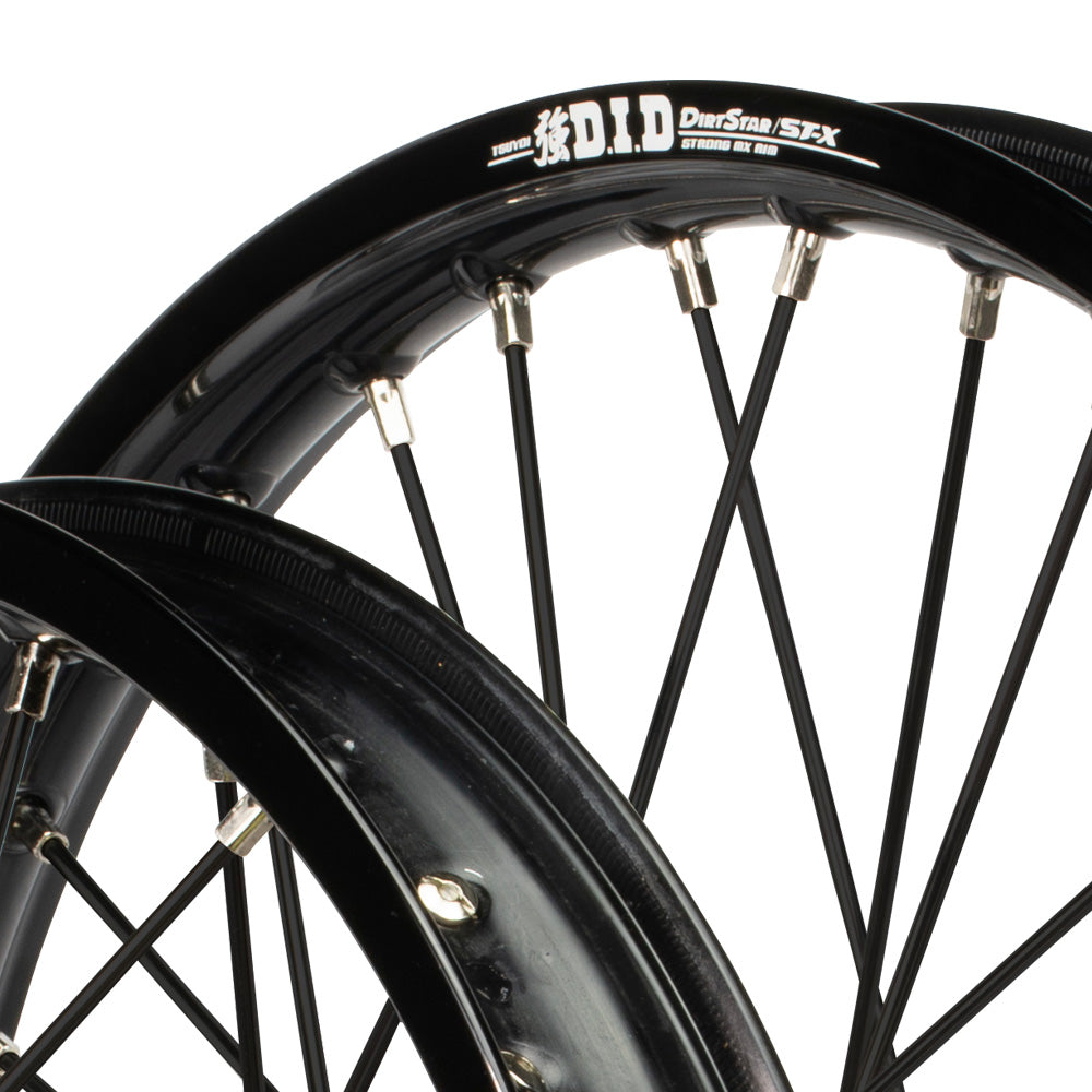 Envy/DID 21/19 KTM SX-SXF 03-12/ TC-FC 2014 Black Rim / Mag Hub Black Spokes Wheel Set