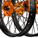 Envy/DID 21/18 KTM EXC-EXCF 03-15 / TE-FE 250-501 14-15 Black Rim / Orange Hub Black Spokes Wheel Set-3