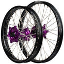 Envy/DID Kawasaki KX125-250-500 1999-02 Black/Purple Wheel Set-1
