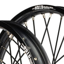 Envy/DID 21/19 Yamaha YZ125-250/YZ250-450F 99-07 Black Rim / Purple Hub Black Spokes Wheel Set-4