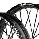 Envy/DID 21/19 Kawasaki KX125-250 2003 Black Rim / Purple Hub Black Spokes Wheel Set-4