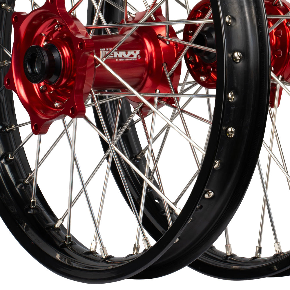 Envy/DID KTM SX-SXF 03-12/ TC-FC 2014 Black/Red Wheel Set