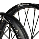 Envy/DID 21/19 Yamaha YZ125-250/YZ250-450F 99-07 Black Rim / Red Hub Black Spokes Wheel Set-4