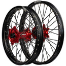 Envy/DID 21/19 Yamaha YZ125-250/YZ250-450F 99-07 Black Rim / Red Hub Black Spokes Wheel Set-1