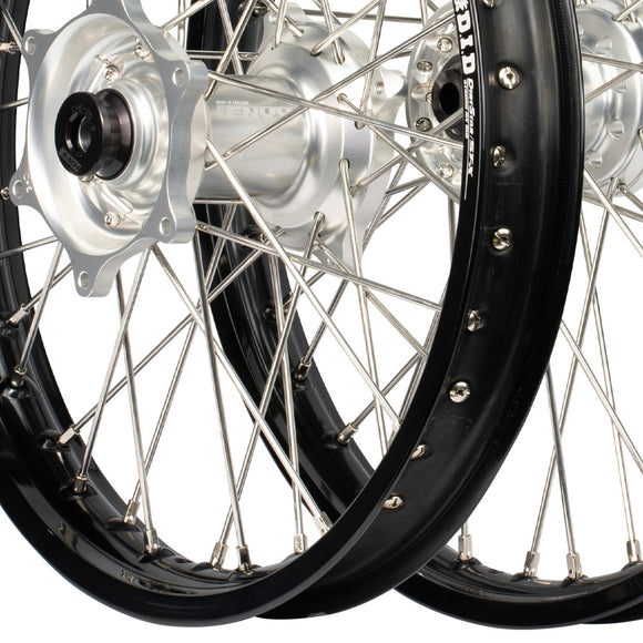 Envy/DID 21/18 KTM EXC-EXCF / Husqvarna TE-FE 2024  Black/Silver Wheel Set