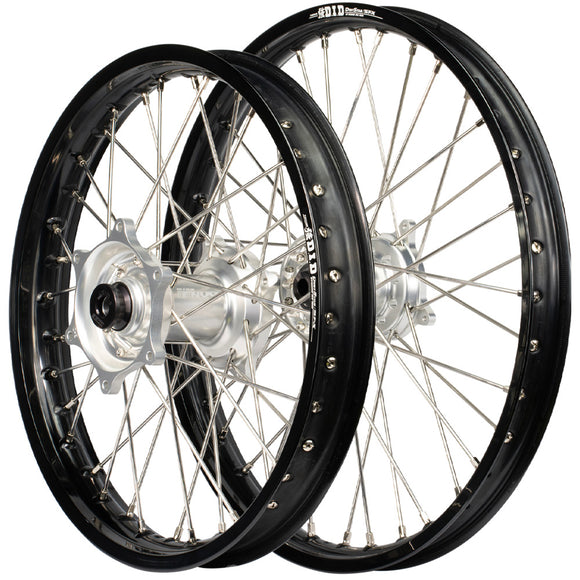 Envy/DID Honda CR125-250/CRF250-450 02-12 Black/Silver Wheel Set