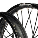 Envy/DID 21/19 Yamaha YZ250-450F 14-24 Black Rim / Silver Hub Black Spokes Wheel Set-4