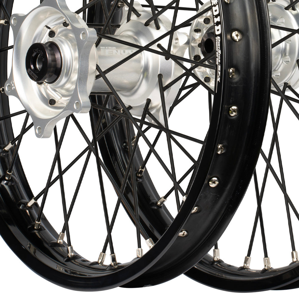 Envy/DID 21/19 Yamaha YZ250-450F 14-24 Black Rim / Silver Hub Black Spokes Wheel Set