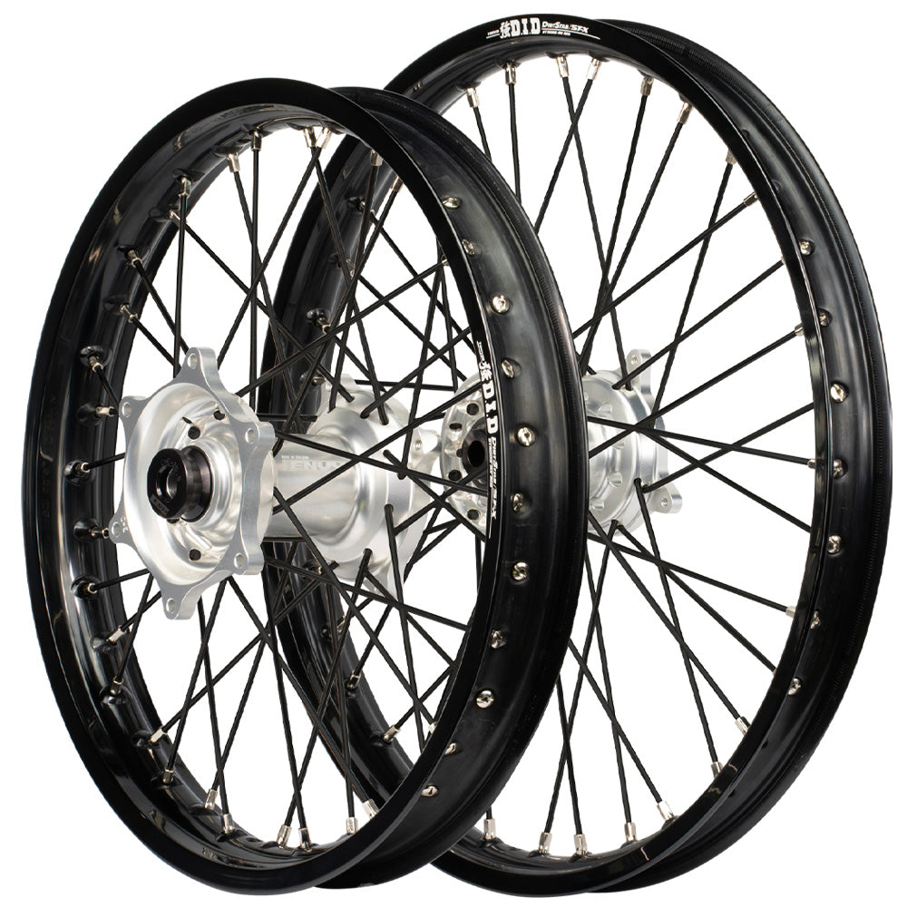 Envy/DID 21/19 Yamaha YZ250-450F 14-24 Black Rim / Silver Hub Black Spokes Wheel Set