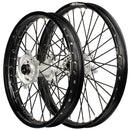 Envy/DID 21/18 KTM EXC-EXCF 03-15 / TE-FE 250-501 14-15 Black Rim / Silver Hub Black Spokes Wheel Set-1