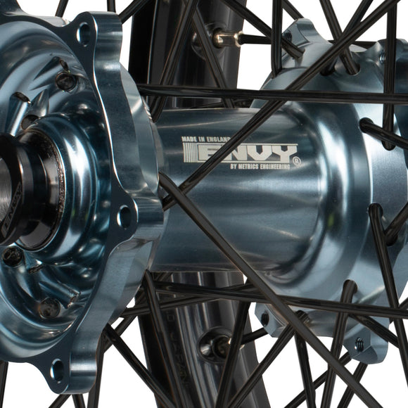 Envy/DID 21/19 KTM SX-SXF 15-22, Husqvarna TC-FC 16-22 Black Rim / Titan Hub Black Spokes Wheel Set