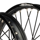 Envy/DID 21/19 Yamaha YZ125-250/YZ250-450F 99-07 Black Rim / Titan Hub Black Spokes Wheel Set-4
