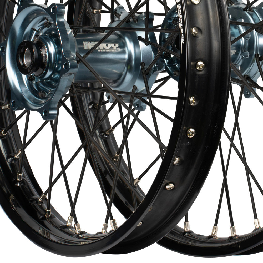 Envy/DID 21/19 KTM SX-SXF 03-12/ TC-FC 2014 Black Rim / Titan Hub Black Spokes Wheel Set