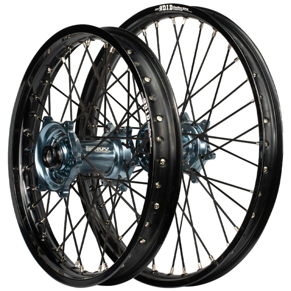 Envy/DID 21/19 Yamaha YZ125-250/YZ250-450F 99-07 Black Rim / Titan Hub Black Spokes Wheel Set