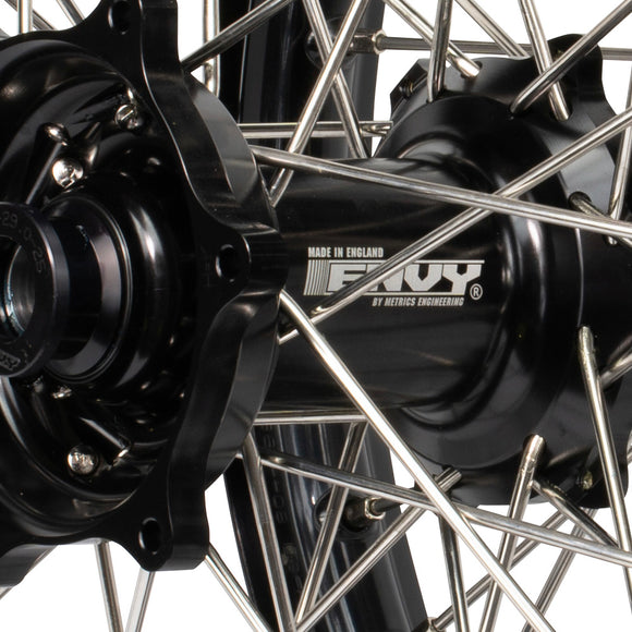 Envy/Excel Kawasaki KX125-250 1989-92 Black/Black Wheel Set