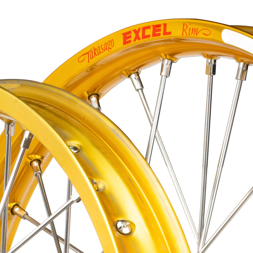 Envy/Excel 21/19 Honda CR125-250-500 00-01 Gold/Black Wheel Set