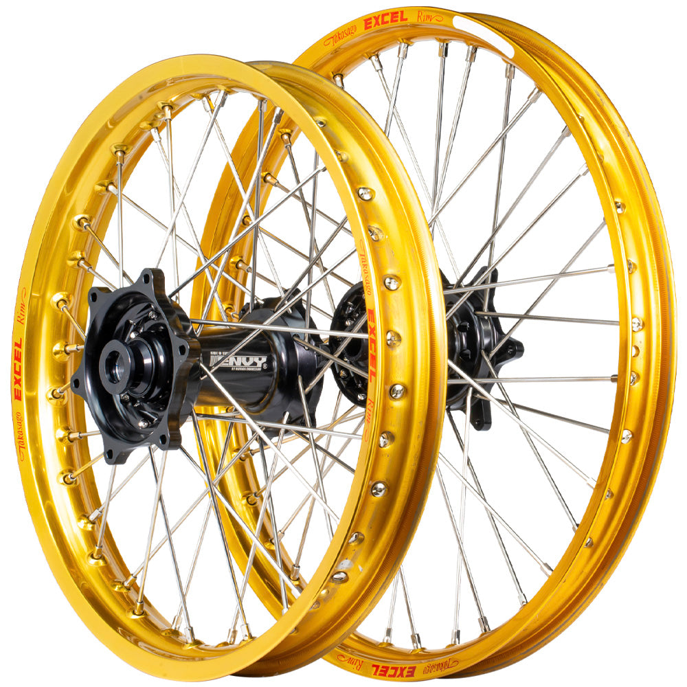 Envy/Excel 21/19 Kawasaki KX125-250-500 1989-92 Gold/Black Wheel Set