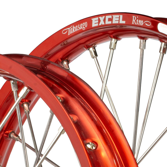 Envy/Excel 21/19 Kawasaki KX250F 21-24 / KX450F 19-24 Red/Black Wheel Set