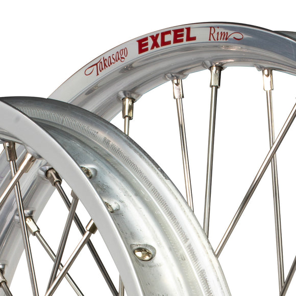Envy/Excel 21/19 Honda CR125-250-500 89-94 Silver/Black Wheel Set